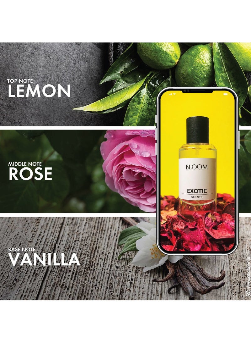 Exotic Scents Exotic Scents Bloom Eau de Parfume - 60ml |Fruity Floral Fragrance, Long Lasting  - Image 2