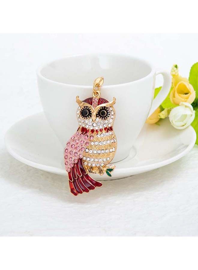 نيبمينينت سلسلة مفاتيح تحمل شكل طائر البوم مرصعة بحجر الراين - Image 2