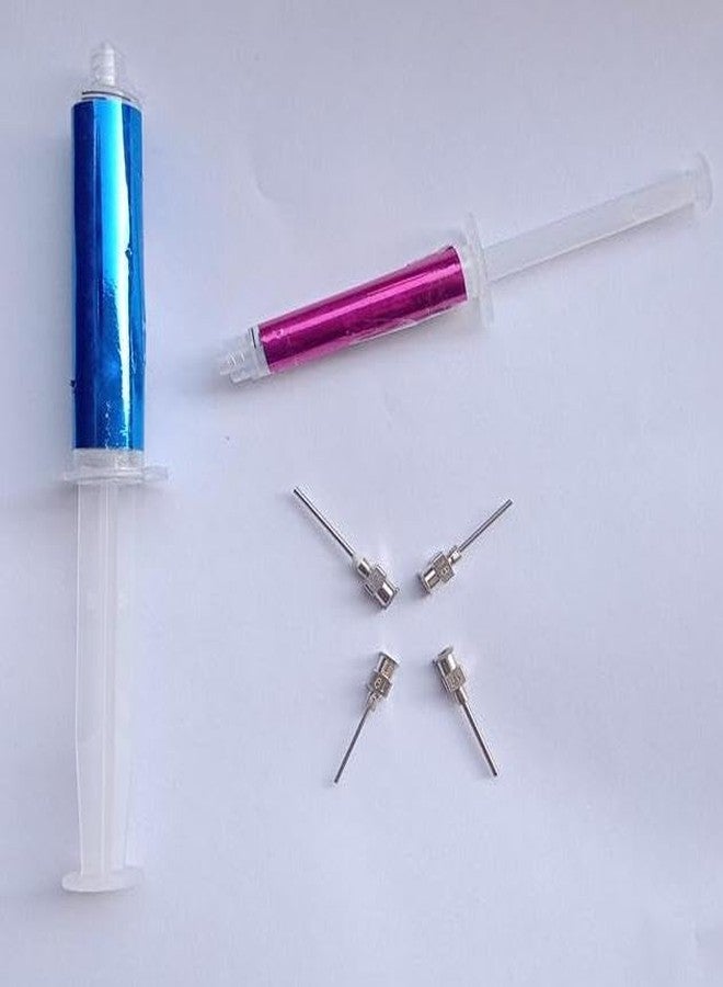 Birds' Park Mehandi or Henna Steel Reusable Needle Size 16,17,18&19Gx1 inch & 3/4 inch-16pcs with 2 Plastic Reusable Syringe 10&3ml *Birds' Park* - Image 1