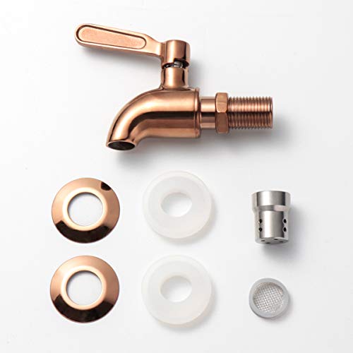 LYTY Beverage Dispenser Replacement Spigot Stainless Steel Polished Finished, Drink Dispenser Wine Barrel Spigot/Faucet/Tap with Anti-Clogging Cap - Image 3