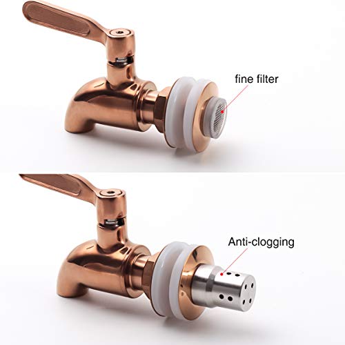 LYTY Beverage Dispenser Replacement Spigot Stainless Steel Polished Finished, Drink Dispenser Wine Barrel Spigot/Faucet/Tap with Anti-Clogging Cap - Image 5