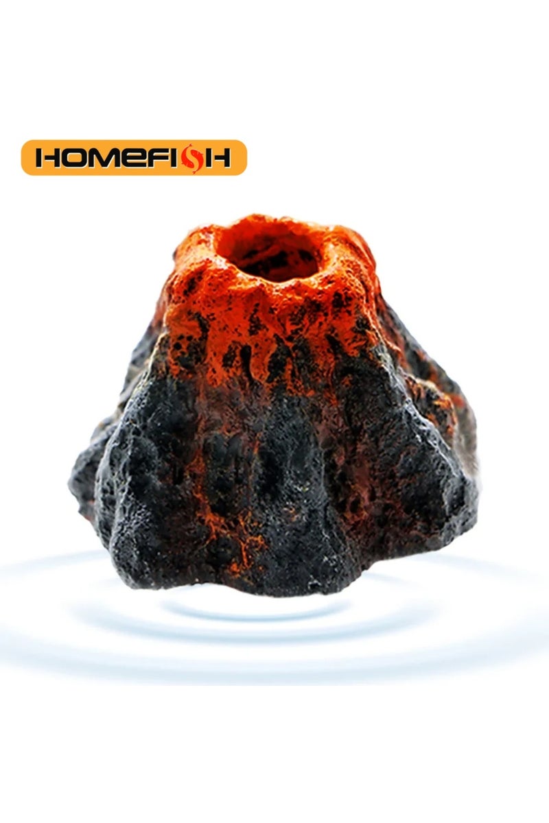 erorex volcano HOMEFISH 1pcs Fish Tank Landscaping Simulation Volcano Aquarium Accessories Rockery Aerator