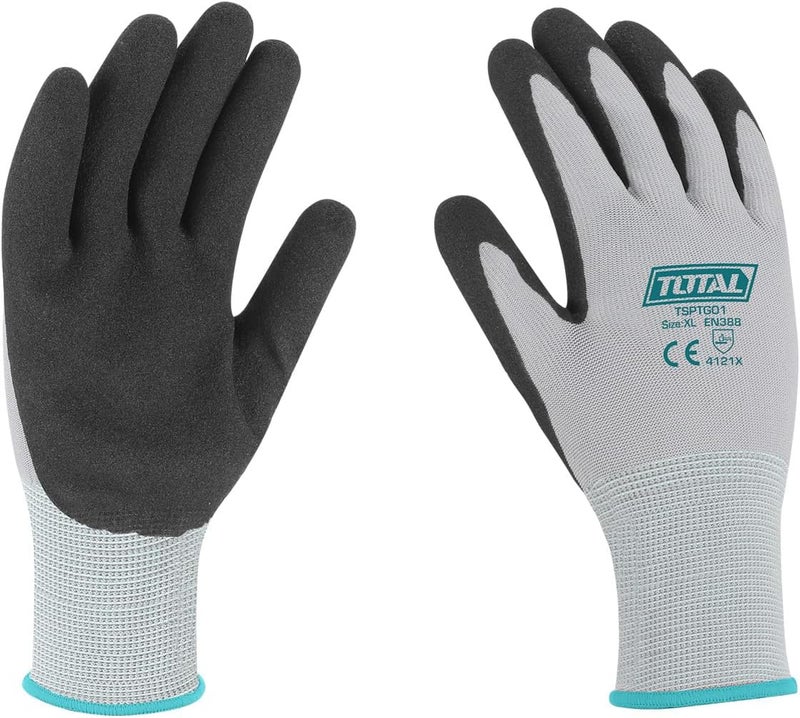 TOTAL Nitrile Coated Work Gloves G01 XL - Image 1