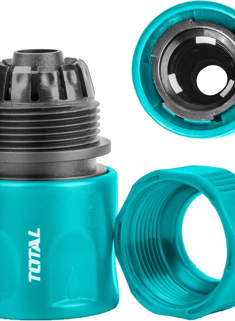 TOTAL Hose Connector Set-4 Piece-Quick Connect Hose Fittings for Easy Installation with Spray Nozzles and Water Hose Adapters- Hose Attachment Kit for Watering Accessories and Outdoor Watering Tools - Image 5
