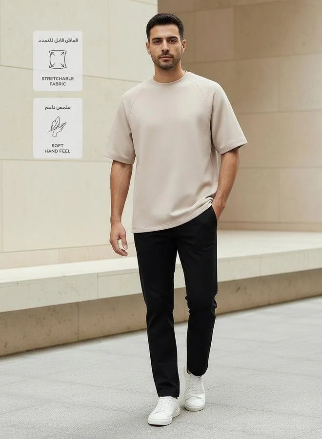 لاف بنجولين Love Pangolin Men Raglan Sleeve Oversized T shirt