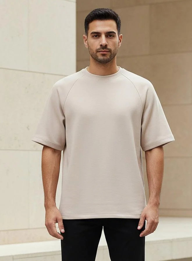 لاف بنجولين Love Pangolin Men Raglan Sleeve Oversized T shirt