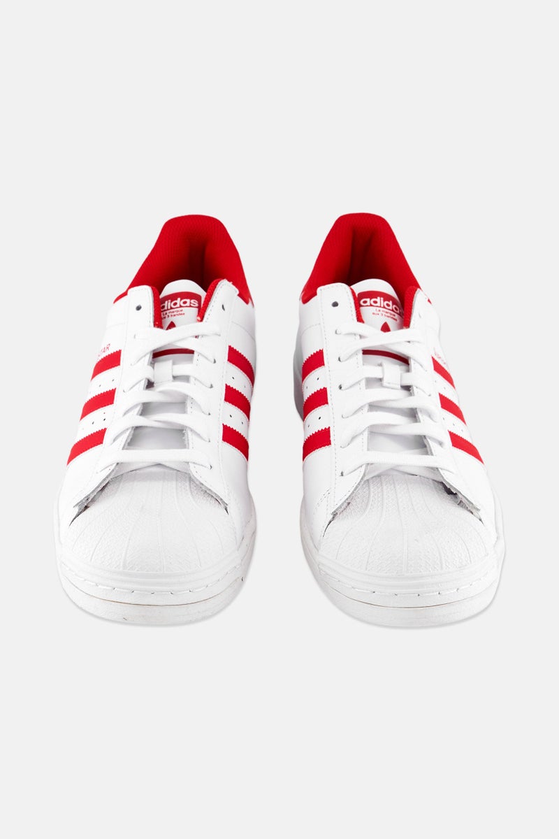 adidas Originals Men Superstar Lace Up Outdoor Shoes, White - Image 4