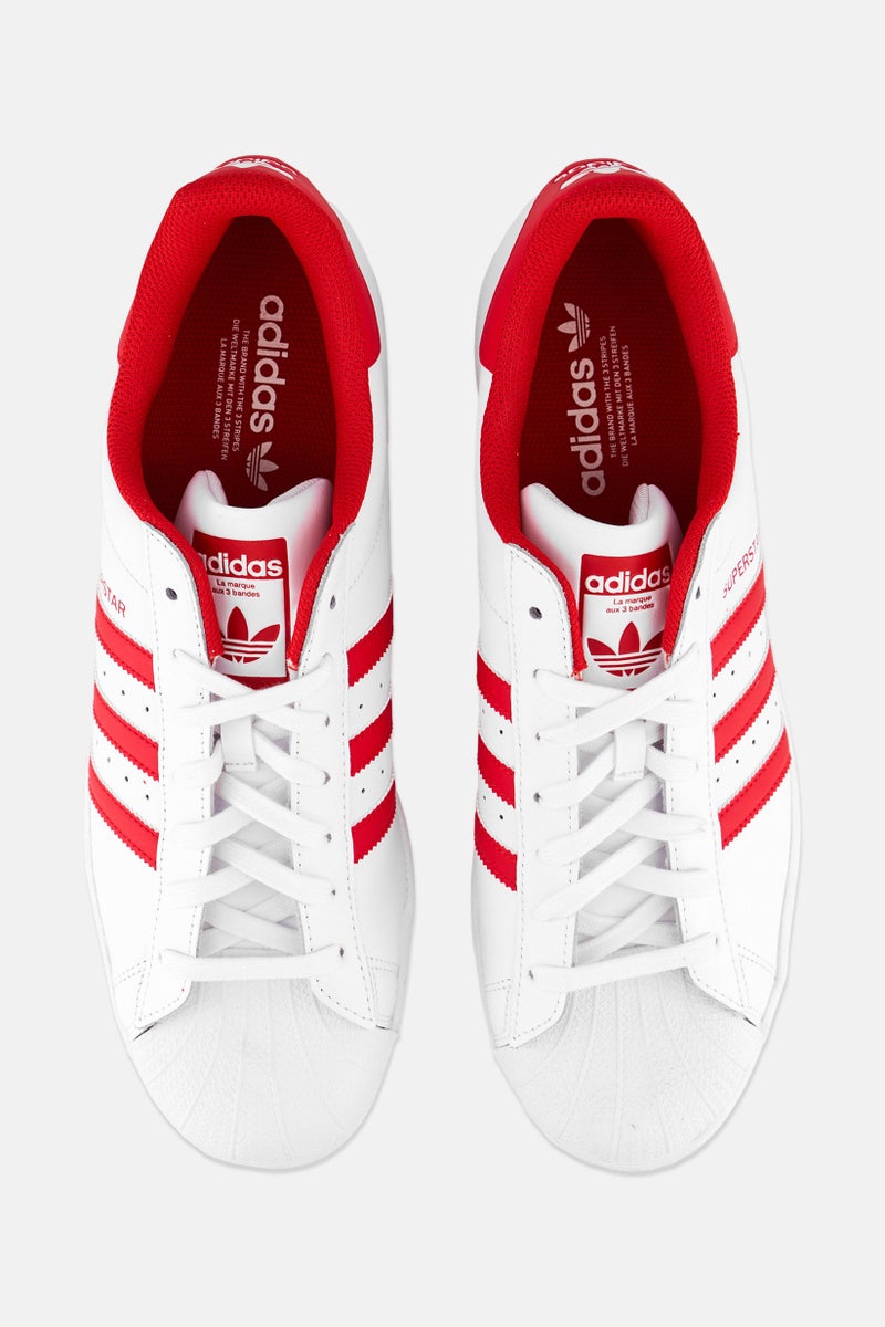 adidas Originals Men Superstar Lace Up Outdoor Shoes, White - Image 3