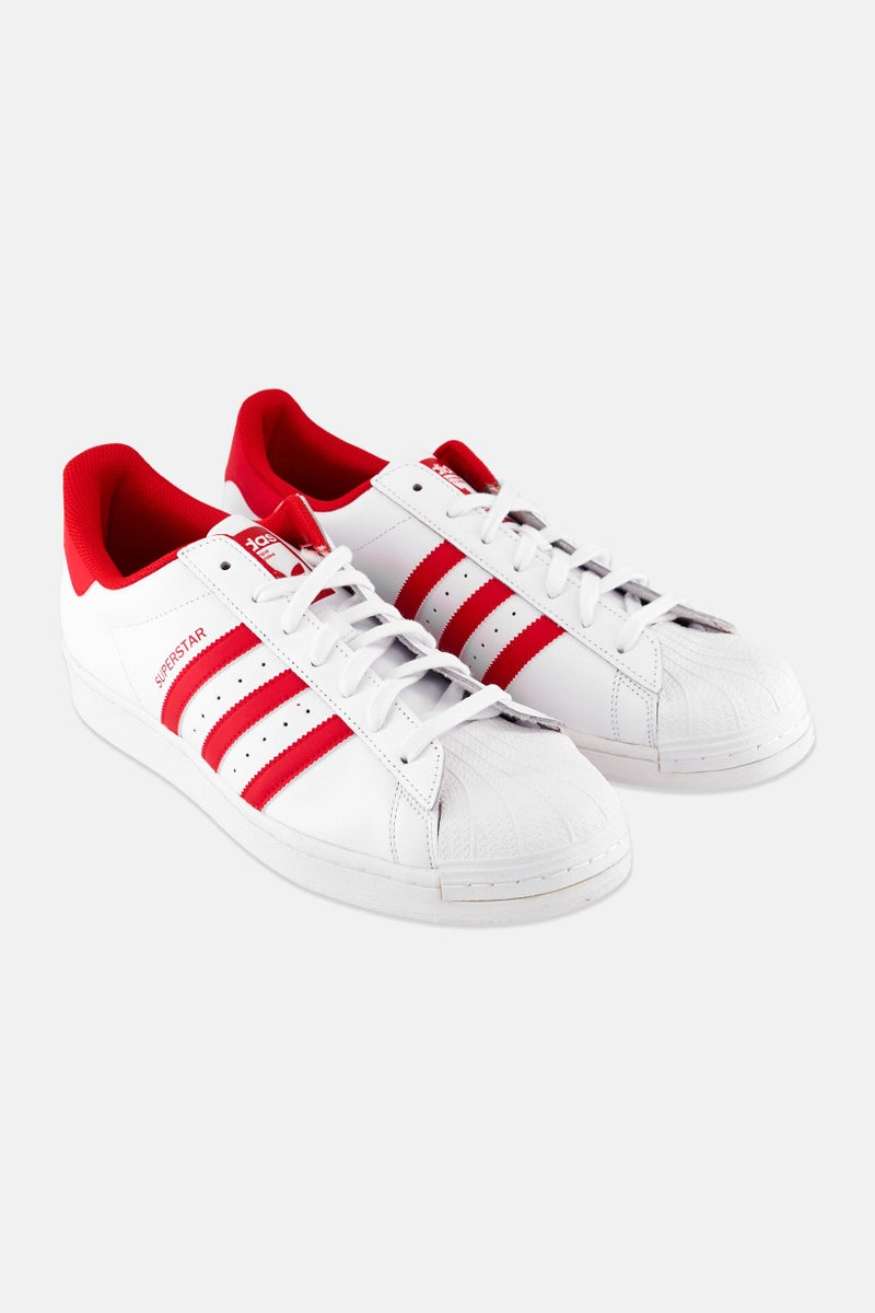 adidas Originals Men Superstar Lace Up Outdoor Shoes, White - Image 1