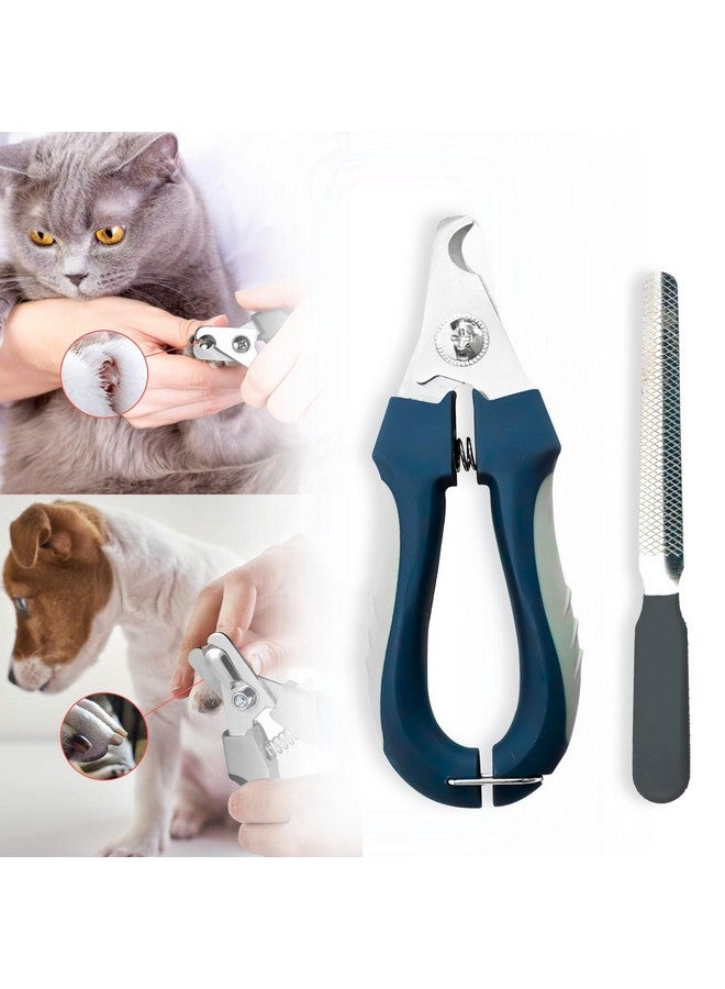 BURAQ Pets Proffesional 2 In 1 Dog Nail Cutter With Nail Filer & Flea Comb, Claw Grooming Tool Set For Small, Medium, And Large Dogs, Puppies, Cats & Kittens (Nail Cutter + Flea Comb) - Image 3