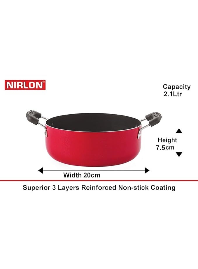Nirlon Non-Stick Aluminium 5 Piece Chemical Free Gas Compatible Cookware Combo Set - Image 2
