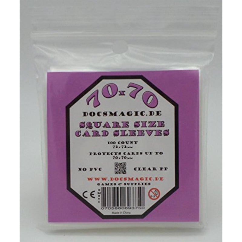 .de 1, 000 Small Square Board Game Sleeves - 70 x 70-72 x 72-10 Packs - Image 5
