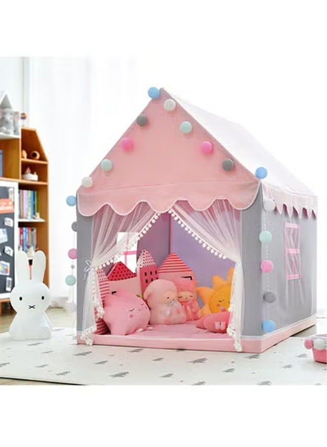 خيمة أطفال، خيمة لعب وبيت لعب للأطفال، خيمة قلعة الأميرة، هدية ولعب للبنات، بيت لعب للرضع والأطفال، للداخلية والخارجية، بدون ضوء وبدون وسادة إسفنجية - Image 1