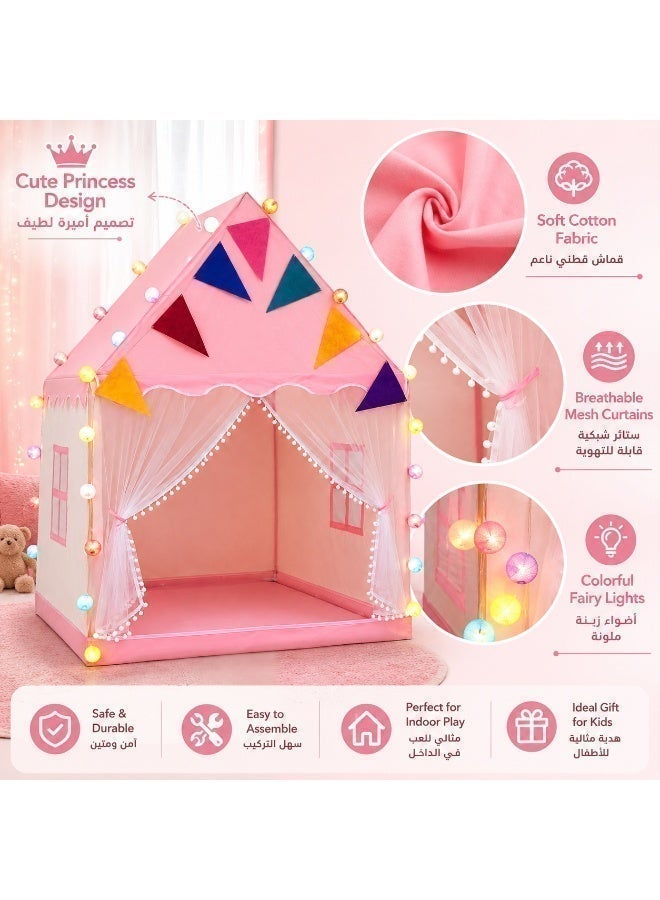 Egg Play Tent, Playhouse For Kids Indoor & Outdoor, Princess Castle Tent with Windows and Basic Mat, Gift Toys For Girl, Play House For Toddler, Children - Image 5