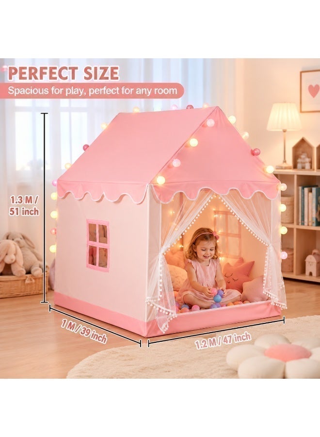 Egg Play Tent, Playhouse For Kids Indoor & Outdoor, Princess Castle Tent with Windows and Basic Mat, Gift Toys For Girl, Play House For Toddler, Children - Image 4