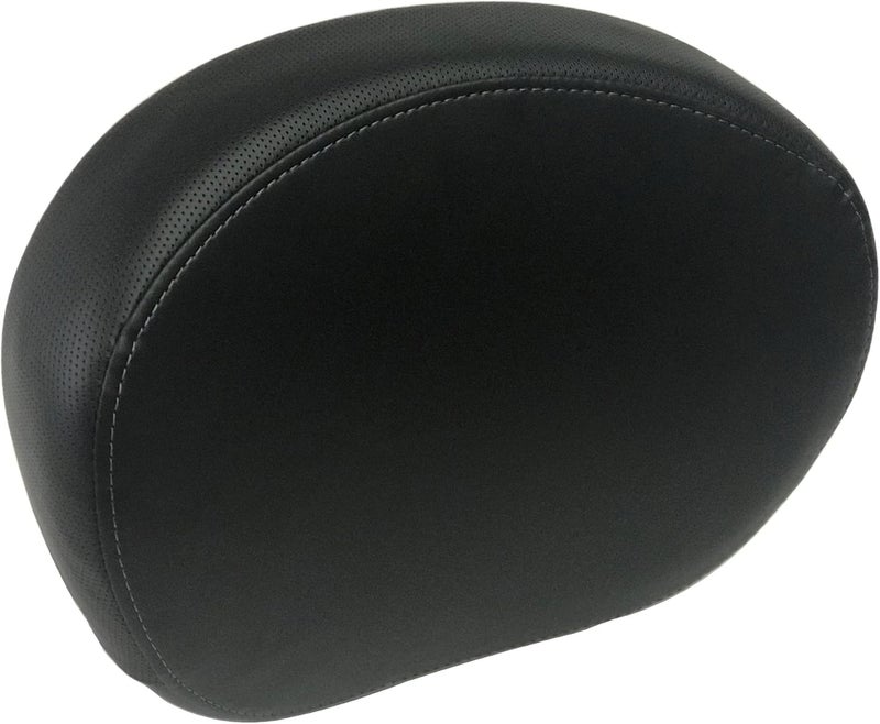 Eagle Skull Black Smooth Dark Stitch Passenger Sissy Bar Backrest Pad for 2014-2022 Indian Motorcycles - Image 1