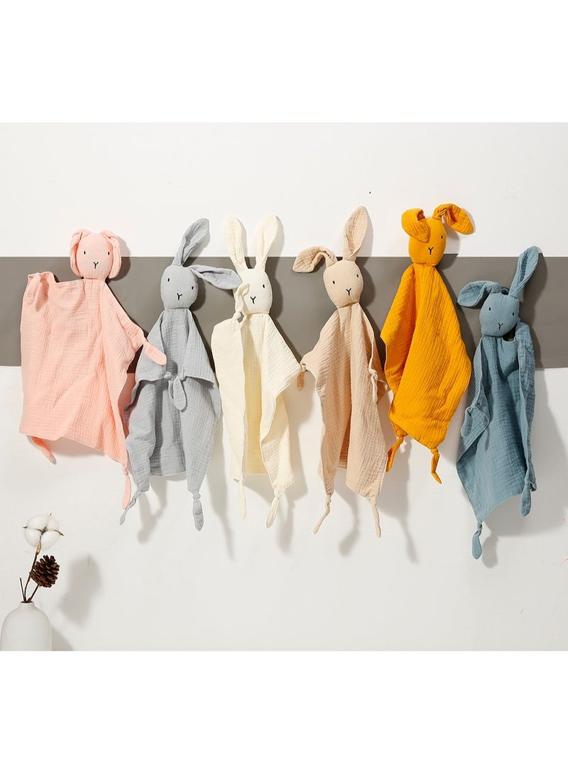 جوبل لعبة مساعدة على نوم الطفل، منشفة من القماش القطني الخالص مع عضاضة حسية - وردي - Image 4