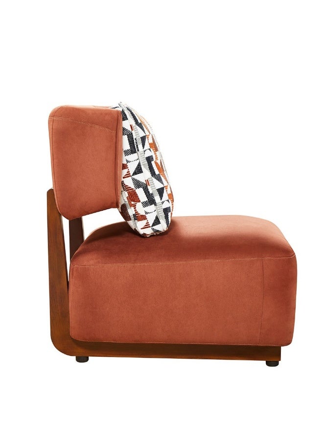 DANUBE HOME Luxury Kumo 1 Seater Fabric Sofa, Modern Upholstered Single Seater Lounge Chair With Soft Cushion, Stylish Compact Living Room Sofa, Premium Comfort & Elegant Design – Brown - Image 4