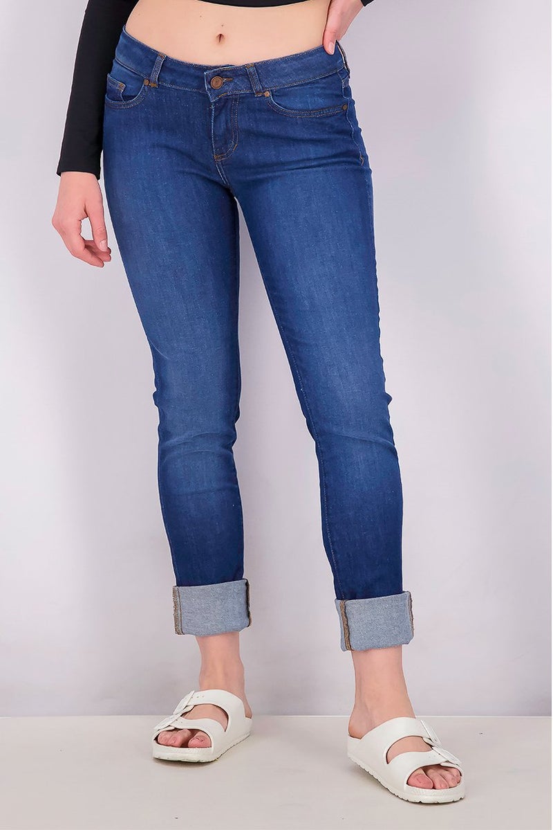 Seven 7 Women Regular Fit Wash Non,Stretchable Denim, Blue Wash - Image 1