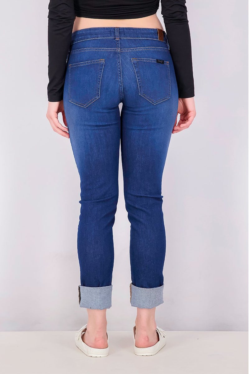 Seven 7 Women Regular Fit Wash Non,Stretchable Denim, Blue Wash - Image 3
