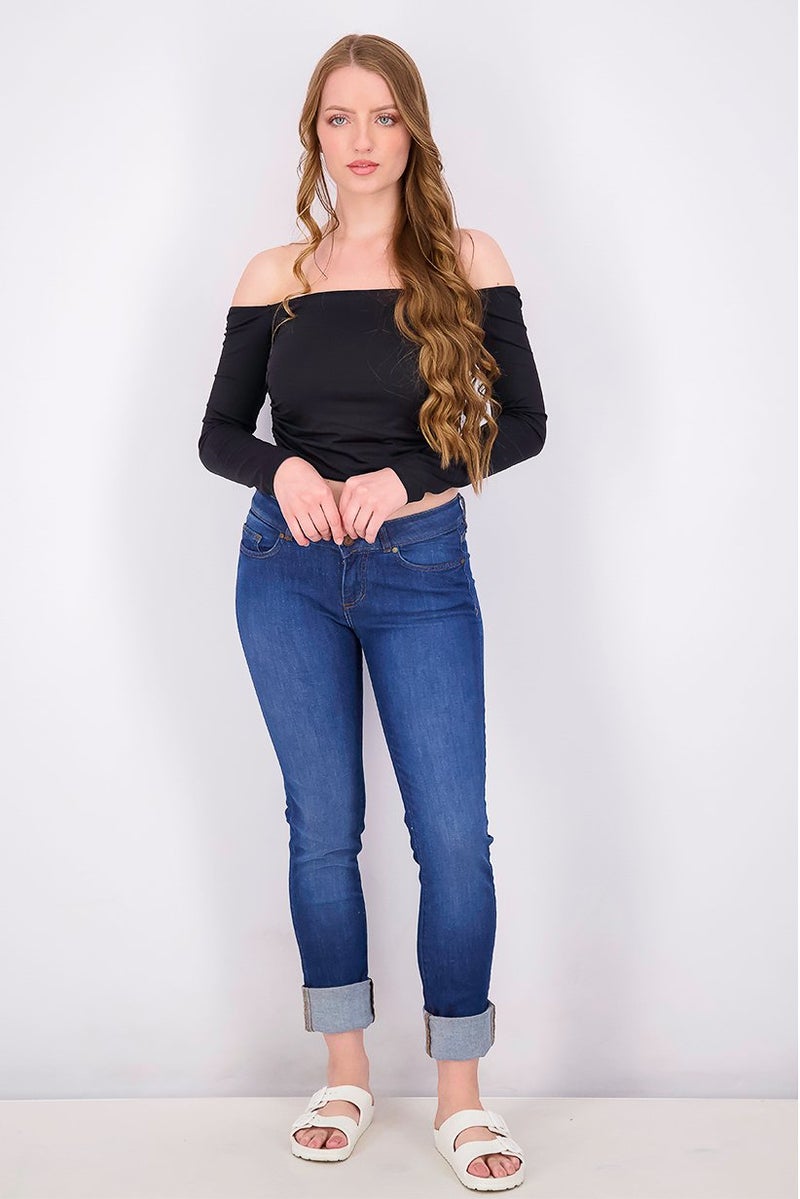 Seven 7 Women Regular Fit Wash Non,Stretchable Denim, Blue Wash - Image 2
