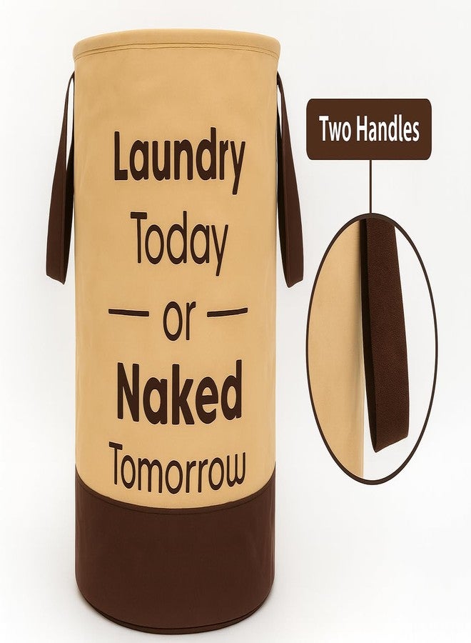 BLESS BERRIES Laundry Basket 45L Pack of 4, Foldable Laundry Hamper with Handles, Non-Woven Clothes Storage Basket for Dirty Clothes, Laundry Bag Organizer for Bedroom Bathroom Laundry Room, Brown - Image 5