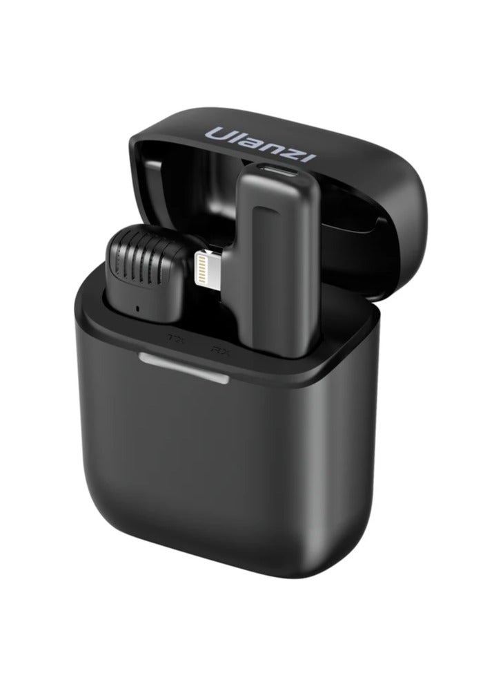 Ulanzi ULANZI J11 Wireless Lavalier Microphone for iPhone – Plug & Play Clip-On Mic with Lightning Receiver, Noise Cancellation, and Long Battery Life for Vlogging, Interviews & Content Creation  - Image 2