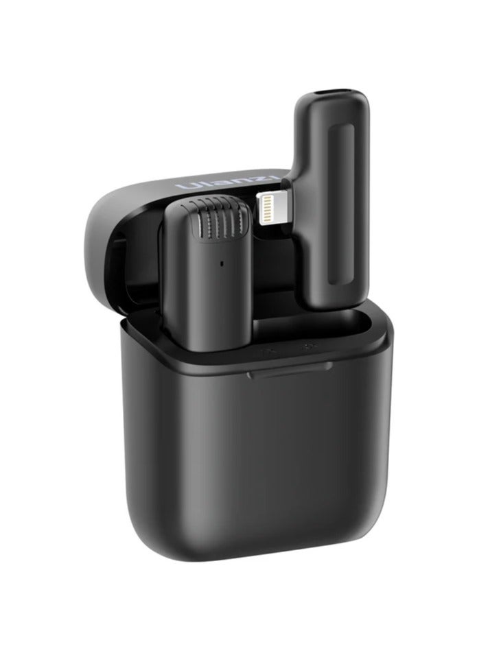 Ulanzi ULANZI J11 Wireless Lavalier Microphone for iPhone – Plug & Play Clip-On Mic with Lightning Receiver, Noise Cancellation, and Long Battery Life for Vlogging, Interviews & Content Creation  - Image 4