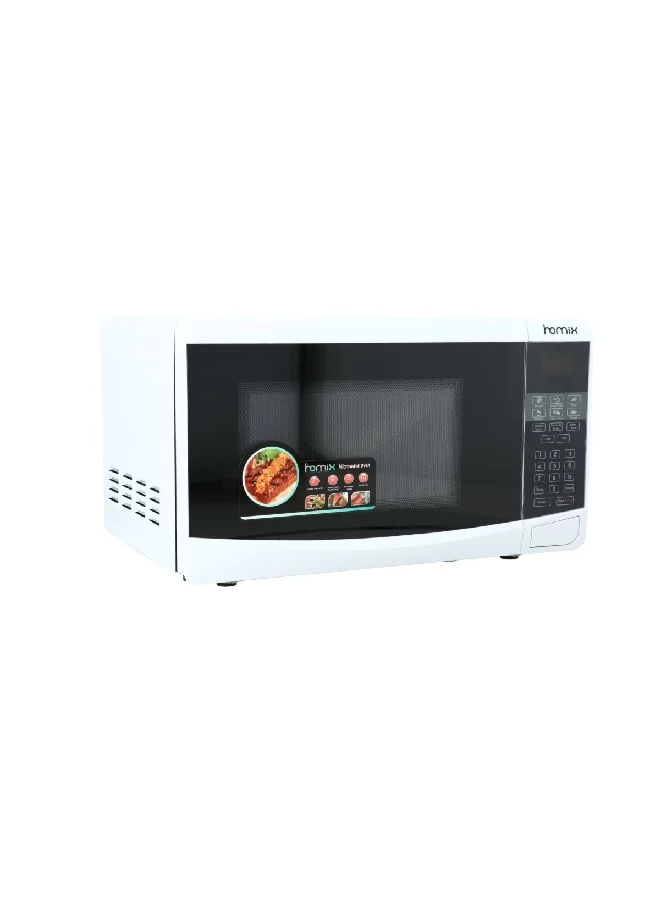 homix 700W Solo Push Button Door Digital Microwave Oven White and Black 20 L 20PX98-L