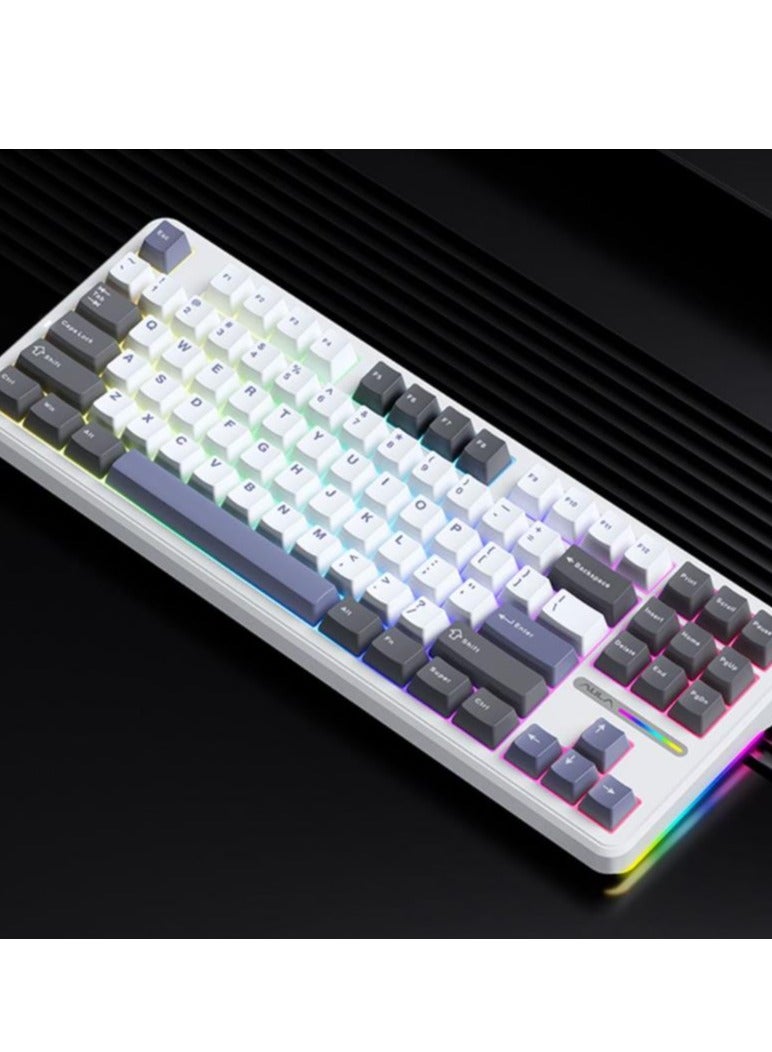 AULA 87 Key Mechanical Keyboard - Gasket Structure - Full Key Hot Swappable - RGB Lights - Wireless Bluetooth Connection - Gaming Keyboard And Office Keyboard - Image 5