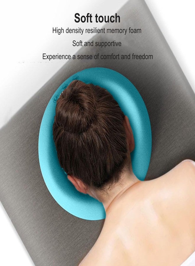 Ymiko Massage Pillow, Soft Neck Head and Back Support After Surgery Face Down Prone Cushion Bed Headrest Pillow for Sleeping Contoured Home Massage Headrest (Green) - Image 5