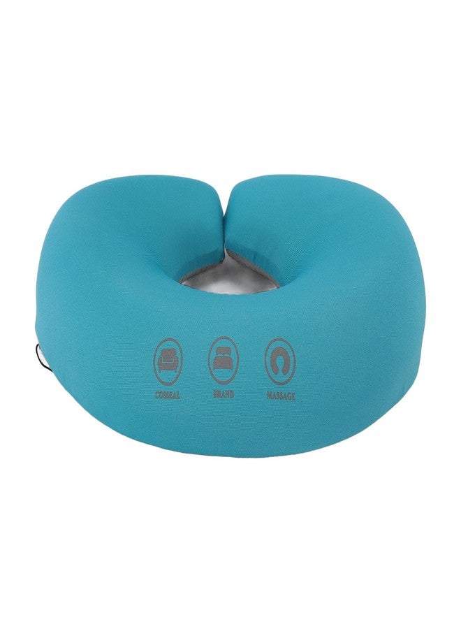 Ymiko Massage Pillow, Soft Neck Head and Back Support After Surgery Face Down Prone Cushion Bed Headrest Pillow for Sleeping Contoured Home Massage Headrest (Green) - Image 1