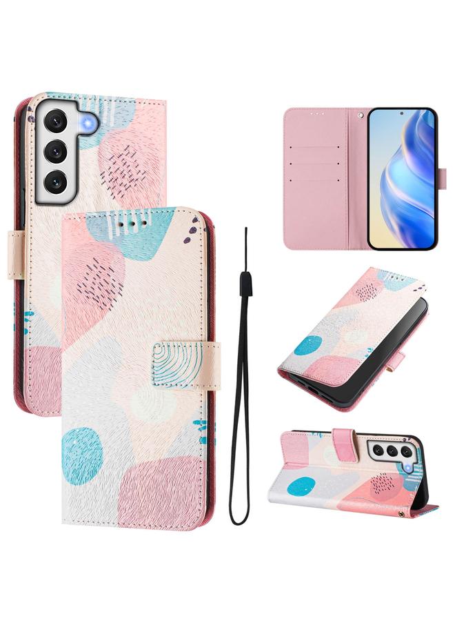 S-TOP Case For Samsung Galaxy S22 5G Art Colored Drawing Pattern Leather Phone Case - Image 1