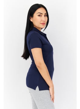 PUMA Women Sportswear Fit Short Sleeve Outdoor Polo Shirt, Navy  - Image 3