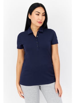 PUMA Women Sportswear Fit Short Sleeve Outdoor Polo Shirt, Navy  - Image 1
