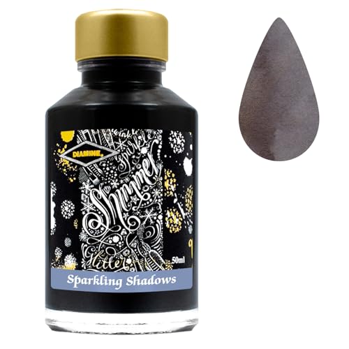 DIAMINE Fountain Pen Shimmer Ink 50ML, Sparkling Shadows - Image 1