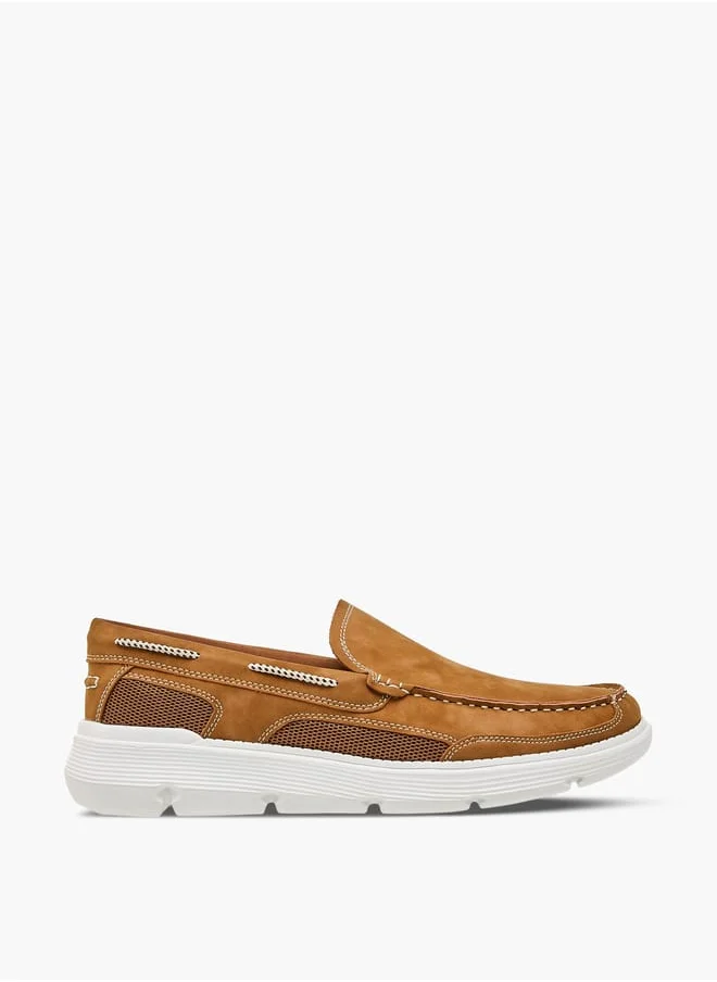 ال بي ال من شو اكسبرس Men's Textured Slip-On Loafers