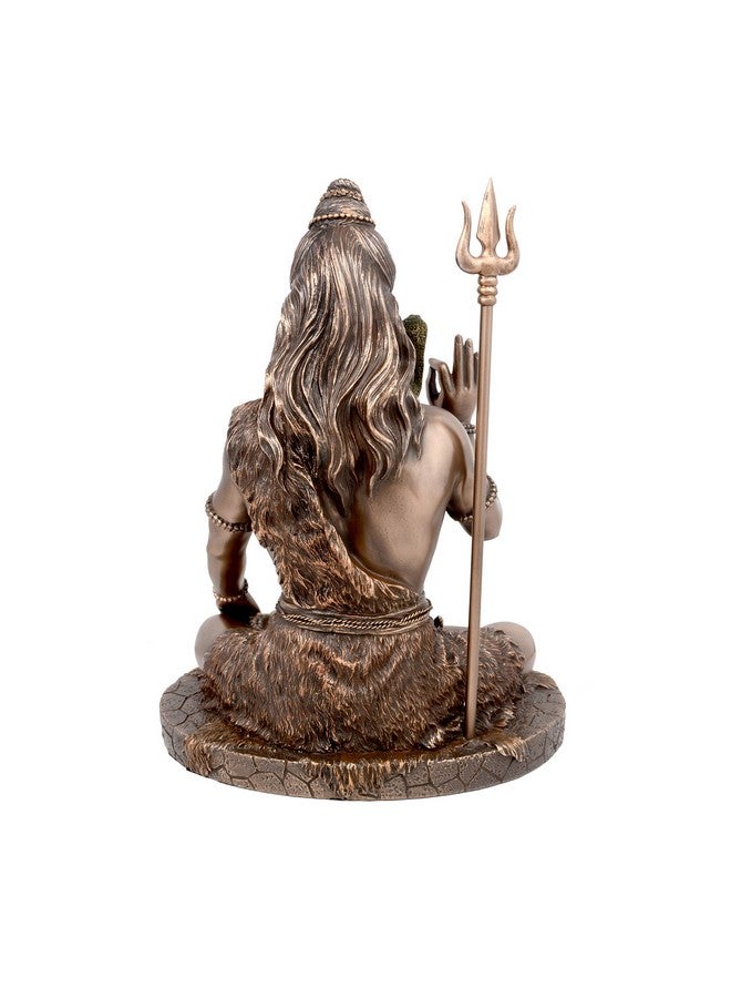 Aone India 10" Lord Shiva in Ashirwad Mudra Bonded Bronze | Home Decor. - Image 3