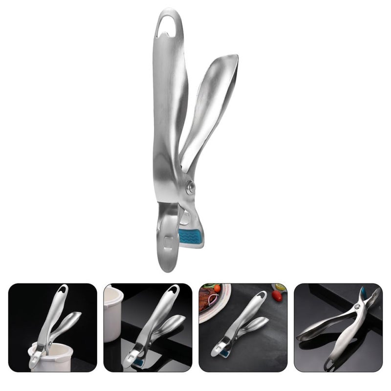 Stainless Steel Hot Plate Lifter Non Slip Bowl Clip Safe Kitchen Gripper for Hot Dishes - Image 5