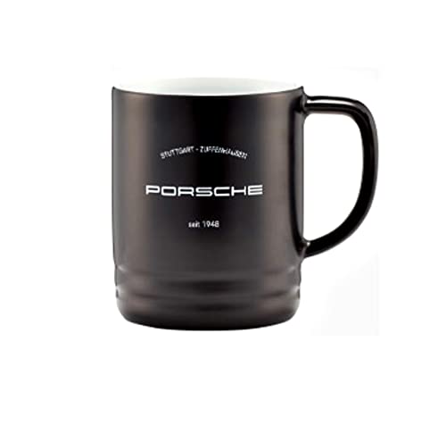 Porsche Porsche Classic Engine Piston Cup Vintage Style Porcelain Coffee Mug Matte Black Standard Size 270 mL