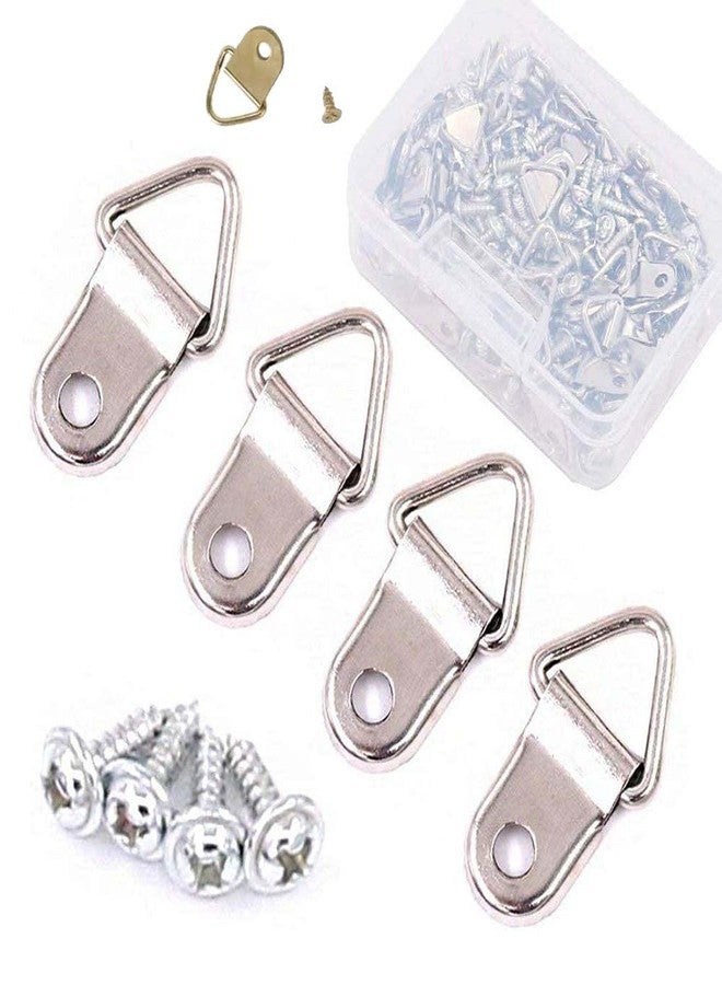 DIY Crafts Pack of 20 Pcs, Gold, Ring Picture Hangers Shape Nail Non-Trace Hangers Single Hole with Screws for Home Decor (Pack of 20 Pcs, Gold) - Image 2