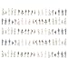 SZZJ 1200 Scale Z Gauge Model Painted Figure People for Street Train Layout Pack of 100 - Image 3
