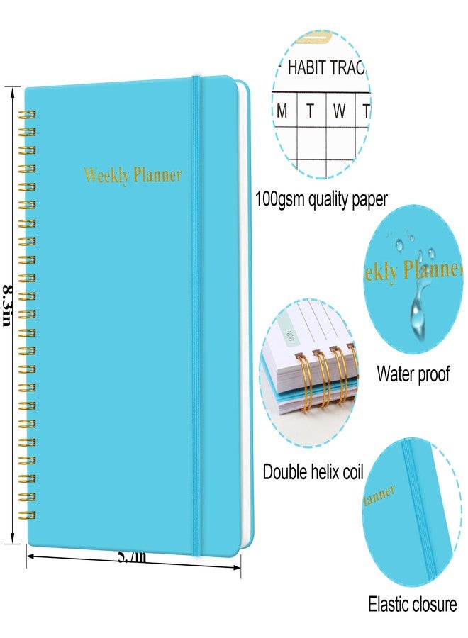 Utron A5 Weekly Planner, Planner Notebook, Undated Daily Planner, 5.7 x 8.3in To Do List Planner, Weekly Goals Notebook, Student Planner for Office/Business, Planner Notebook for Work - Image 3