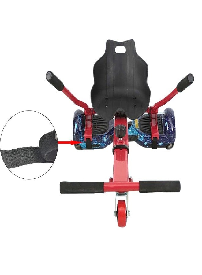 LAKKIT Hoverboard Seat Attachment Straps 2 Pairs with 4 Protectors Adjustable Anti-Wear Replacement Straps for Hoverboard Gocart Self Balancing Scooter - Image 3