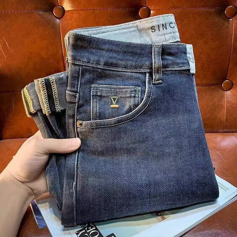 Unisex Classic Denim Jeans Loose Fit Daily Outdoor Wear - Image 3