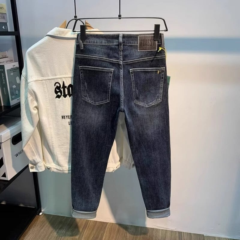 Unisex Classic Denim Jeans Loose Fit Daily Outdoor Wear - Image 5
