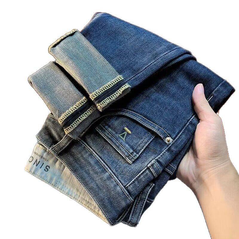 Unisex Classic Denim Jeans Loose Fit Daily Outdoor Wear - Image 1
