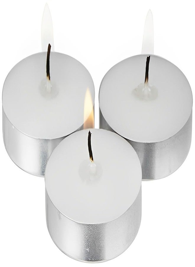 ZEPZY Tea Light Candles 100% Pure Wax, 10 Pcs, Long Burn Tealight, White Unscented Tea Light Candle, Decorative Perfect for Home, Diwali, Navratri, Dussera, New Year, Decorative Candles (10) - Image 5