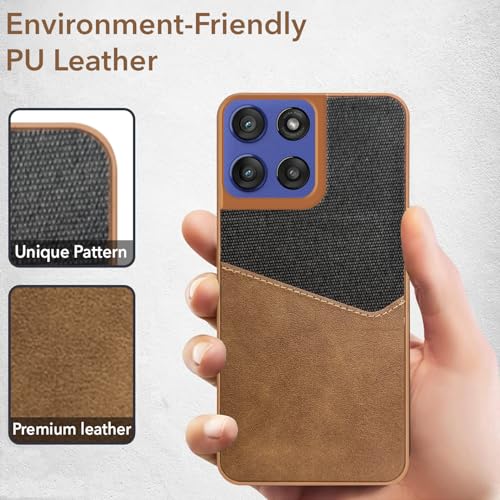 Jkobi Back Cover Case for Motorola Moto Edge 60 Stylus (Dual PU Leather Stitch | Professional Minimalist | Soft and Flexible) - Image 3