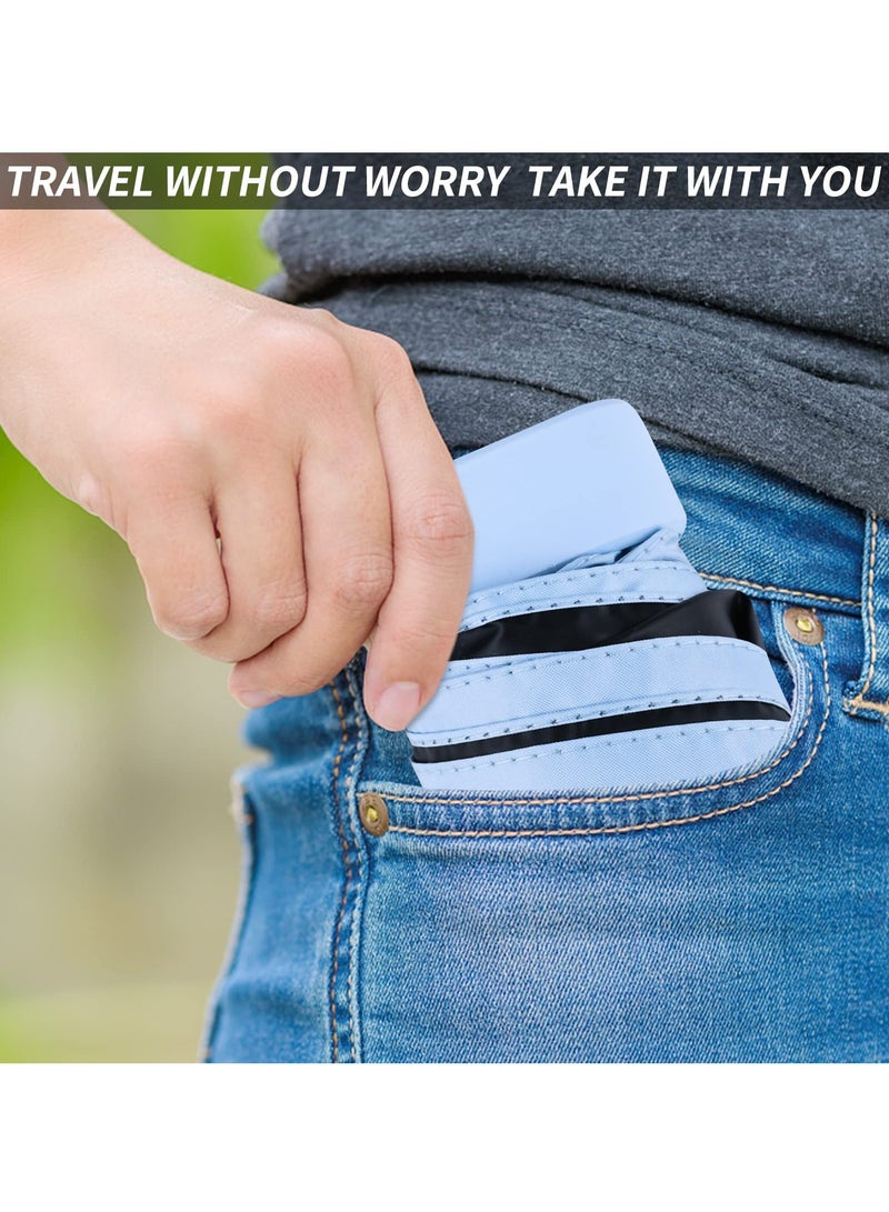 Folding Umbrella, 6 Ribs Mini Travel Umbrella Sun Umbrella Windproof Rain Umbrella Lightweight Small Compact Women Umbrellas Small Anti-UV Umbrella for Sun Rain - Image 4